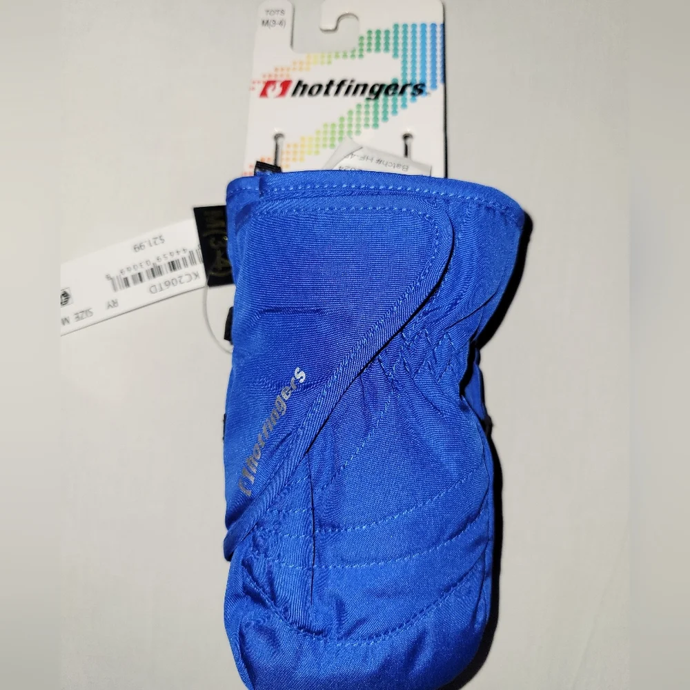 Hotfingers Blue Winter Gloves. Wind/waterproof Toddler Gloves. New